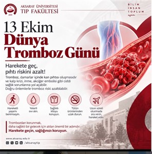 13 Ekim Dünya Tromboz Günü