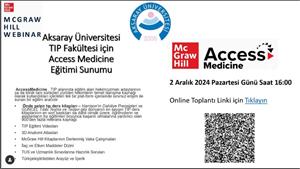 Access Medicine Kullanıcı Eğitimleri Webinarı