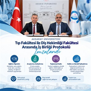 Tıp ve Diş Hekimliği Fakülteleri Arasında Meslekler Arası Eğitim ve İş Birliği Protokolü İmzalandı