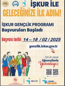 İŞKUR Gençlik Programı Başvuruları Başladı