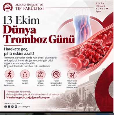 13 Ekim Dünya Tromboz Günü